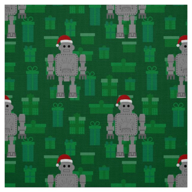 xmas santa clubrobot stoff (Muster)
