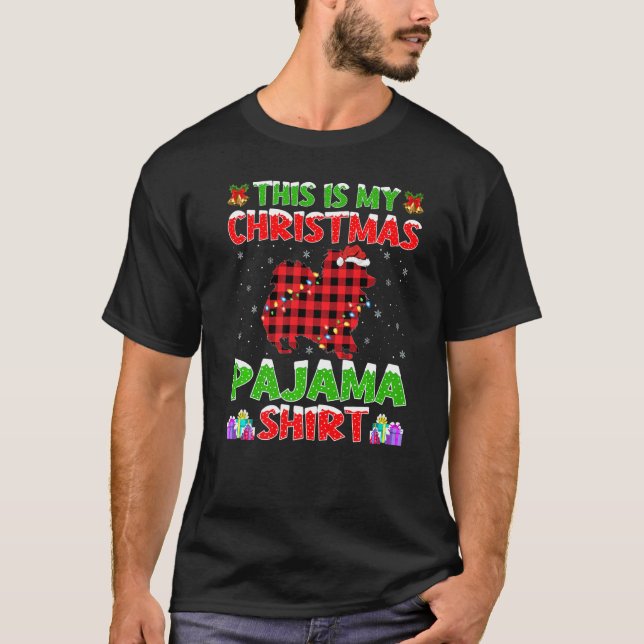 Xmas Santa Dies ist mein Papillon Weihnachten Paja T-Shirt (Vorderseite)