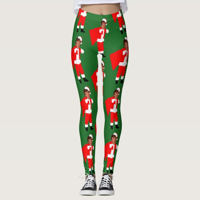 xmas santa donald trump leggings (Vorderseite)