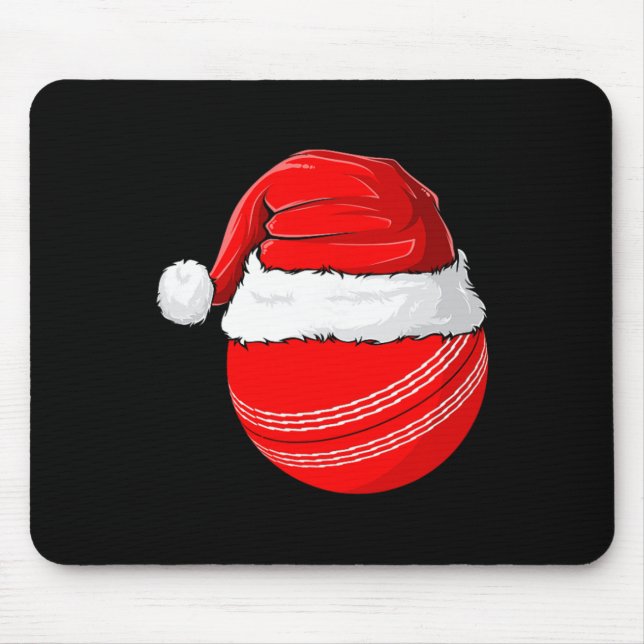 Xmas Santa Hat Christmas Cricket  Mousepad (Vorne)