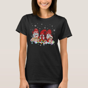 Xmas Santa Shih Tzu Gnomes Weihnachten mit Weihnac T-Shirt