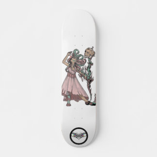 Xmas Santa witch painting Skateboard
