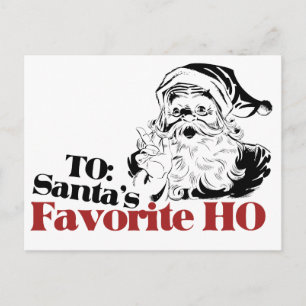 XMAS Santas Favorite HO Feiertagspostkarte