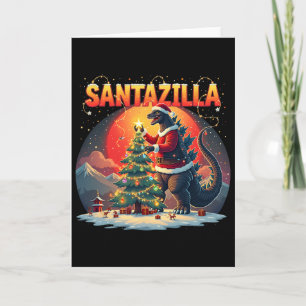 Xmas Santazilla Lustiges Weihnachts-Urlaubs-Monste Karte