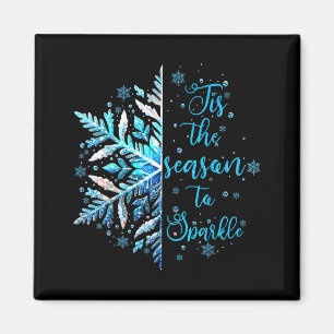 Xmas-Schneeblatt Die Saison Cozy Saison Frohe W Magnet