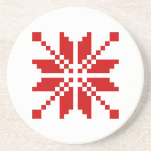Xmas-Schneeflocke Weihnachtsmuster Untersetzer