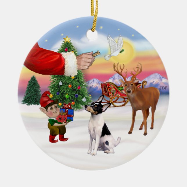 Xmas Signs - Toy Fox Terrier Keramikornament (Vorne)