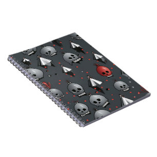 Xmas Skull-Notebook Notizblock