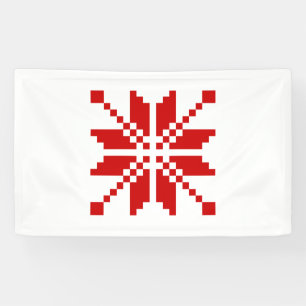 Xmas Snowflake Weihnachtsmuster Banner