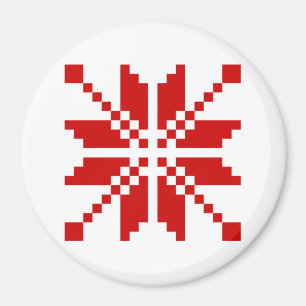 Xmas Snowflake Weihnachtsmuster Magnet