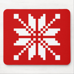 Xmas Snowflake Weihnachtsmuster Mousepad