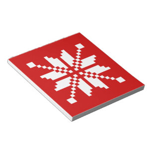 Xmas Snowflake Weihnachtsmuster Notizblock