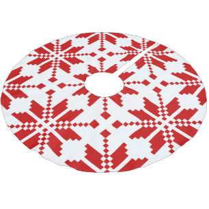 Xmas Snowflake Weihnachtsmuster Polyester Weihnachtsbaumdecke