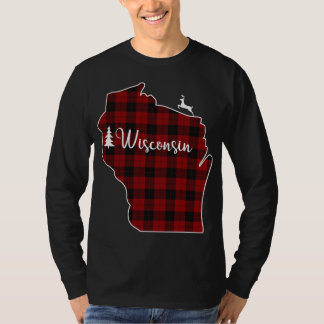 Xmas Strumpf für Mama Roter Karierter Hirschbaum W T-Shirt