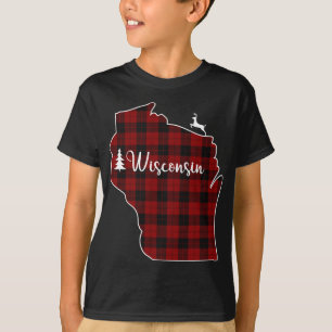 Xmas Strumpf für Mama Roter Karierter Hirschbaum W T-Shirt