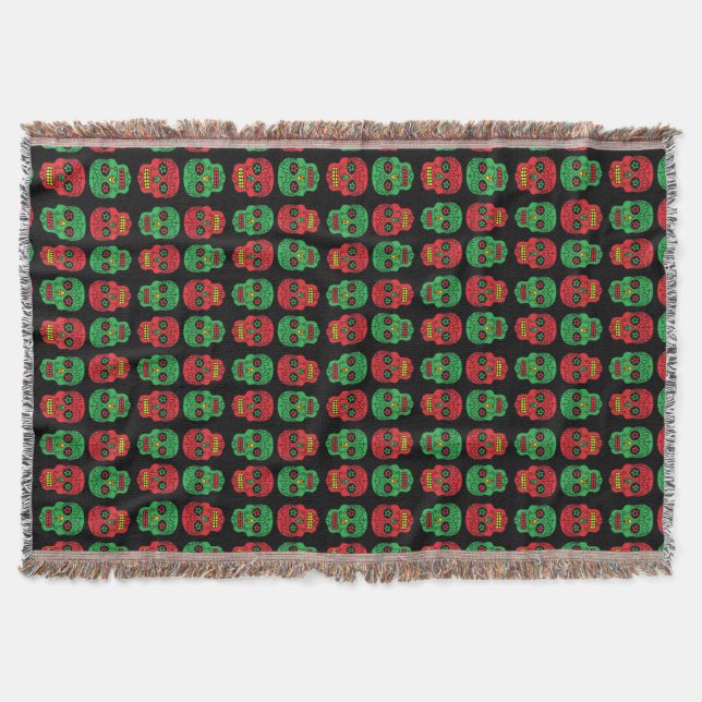 Xmas Sugar Skulls Decke (Vorderseite)