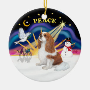Xmas Sunrise - Blenheim Cavalier (F) Keramik Ornament