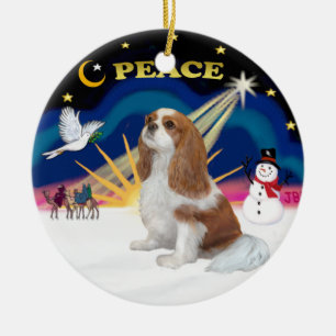 Xmas Sunrise - Blenheim Cavalier Keramikornament