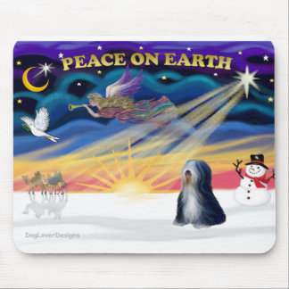 Xmas Sunrise - Tibet-Terrier (SW) Mousepad