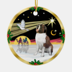 Xmas-Taube - Bernhardiner Keramikornament