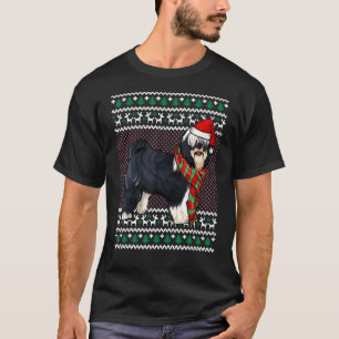 Xmas Tibetan Terrier Dog Weihnachtsmannmütze Ugly  T-Shirt
