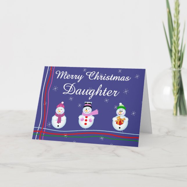 Xmas Tochter Feiertagskarte (Vorderseite)