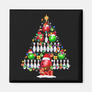 Xmas Tree Bowling Xmas Lights Weihnachtsball P Magnet