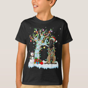 Xmas Tree Lighting Weihnachtsmannmütze Belgischer  T-Shirt