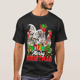 Xmas Tree Lights Weihnachts Pajama Hühnertiere T-Shirt