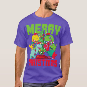 Xmas Trex Dinosaur Frohe Weihnachten T-Shirt