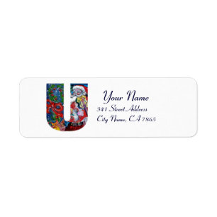 XMAS U SCHREIBEN /SANTA CLAUS MIT VIOLIN MONOGRAMM