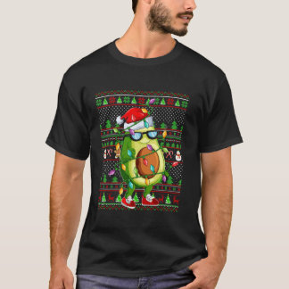Xmas Ugly Sweater Style Lighting Avocado Weihnacht T-Shirt