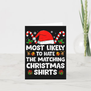 Xmas wahrscheinlich Hass Matching Weihnachten Weih Karte