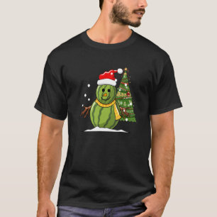Xmas Watermelon Snowman Weihnachten im Juli T-Shirt