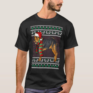 Xmas Welsh Terrier Dog Weihnachtsmannmütze Ugly Ch T-Shirt