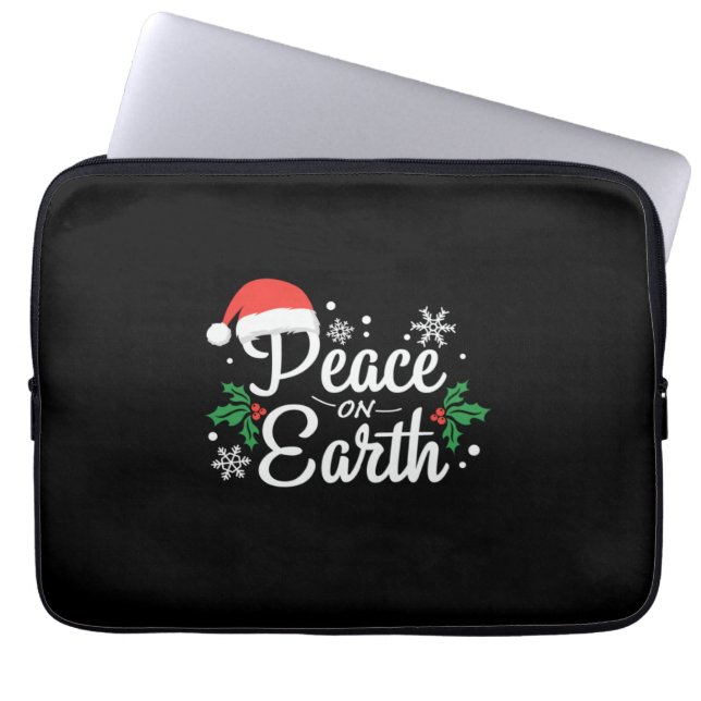 Xmas Weltfrieden Laptopschutzhülle (Vorderseite)