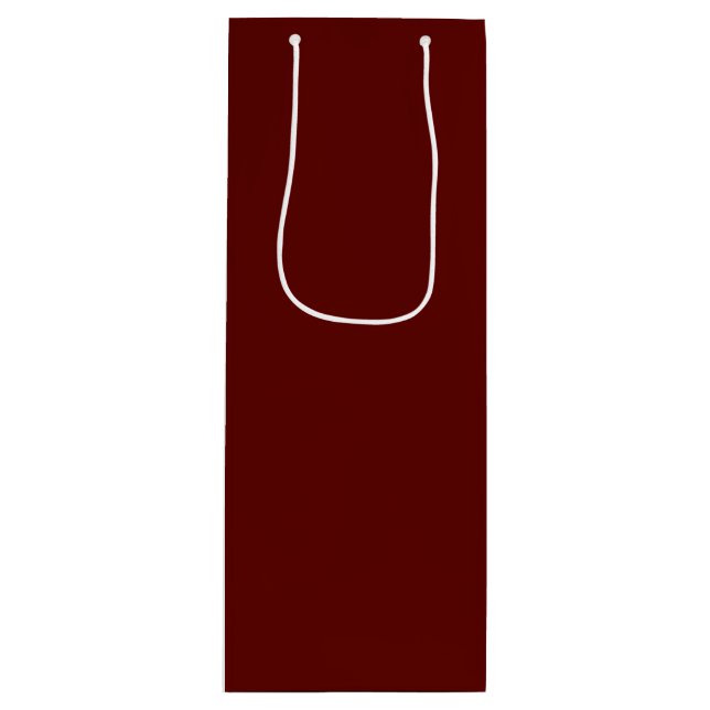 Xmas Wine Solid Color Geschenktüte Für Weinflaschen (Vorderseite)