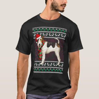 Xmas Wire Fox Terrier Dog Weihnachtsmannmütze Ugly T-Shirt