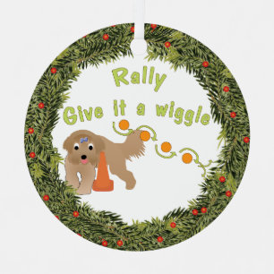 XMas Wreath Wiggle-Kundgebung Ornament Aus Metall