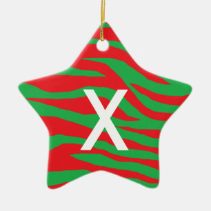 Xmas Zebra Keramik Ornament