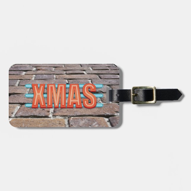 XMAS-Zeichen Gepäckanhänger (Vorderseite horizontal)