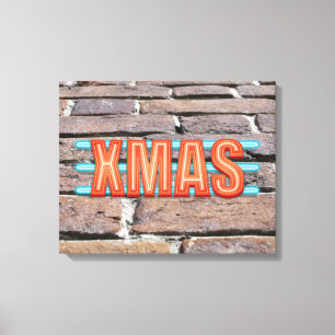 XMAS-Zeichen Leinwanddruck