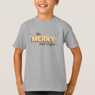 Xmas Zitat sei fröhlich und hell Vintag T-Shirt