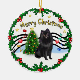Xmas ZMusic 1 - MC - Schipperke 2 Keramikornament