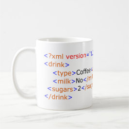 XML-Programmier-Kaffee-Tasse Tasse