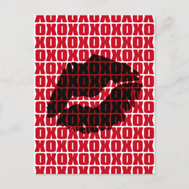 XO<3 POSTKARTE (Vorderseite)