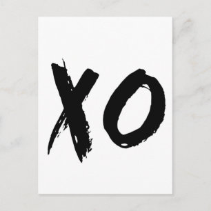 XO Brush Minimal Postkarte