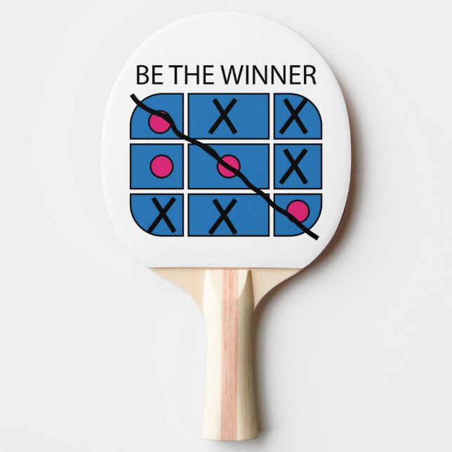 XO DER GEWINNER TISCHTENNIS SCHLÄGER (Vorderseite)