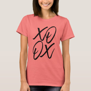XO gebürstetes Skript T-Shirt