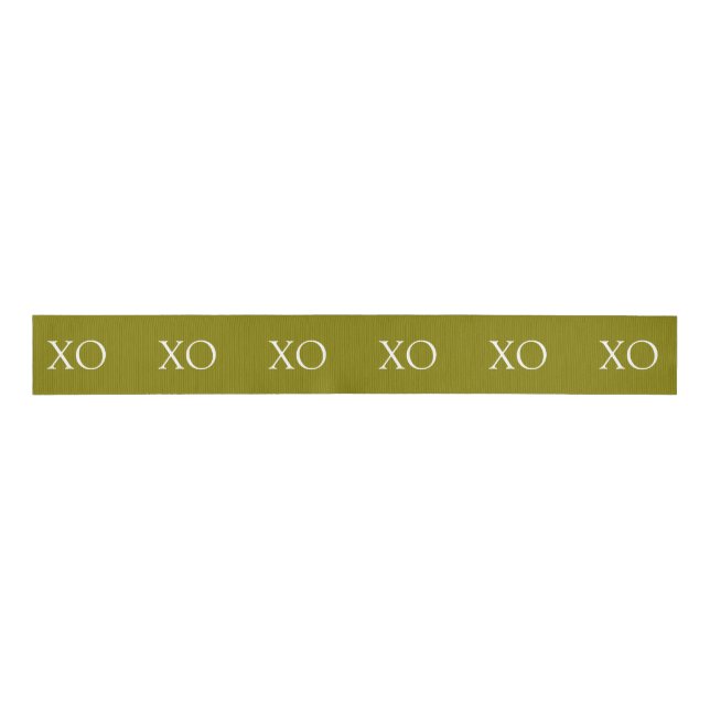 XO Gold Ribbon Ripsband (Vorderseite)